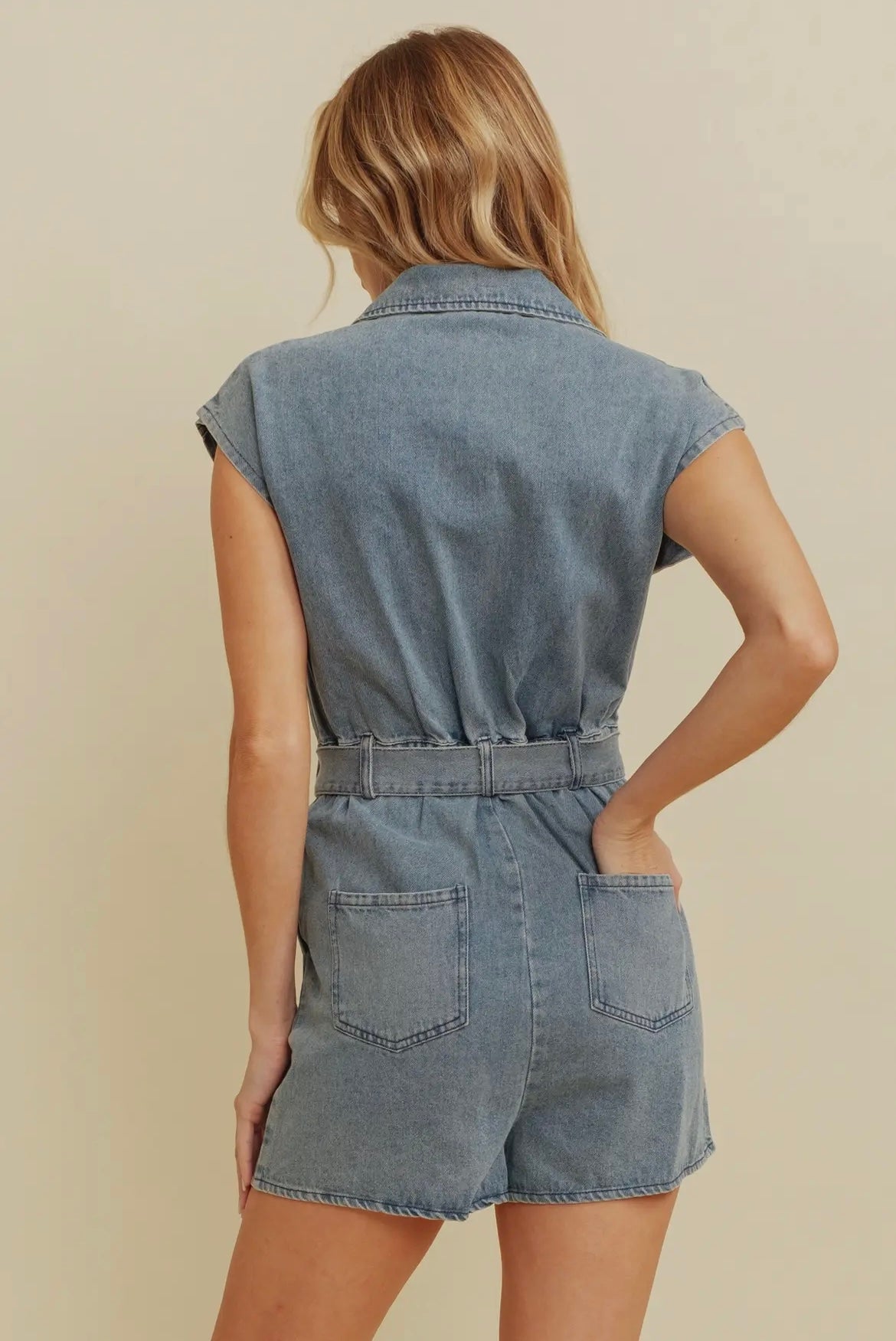 Denim Romper